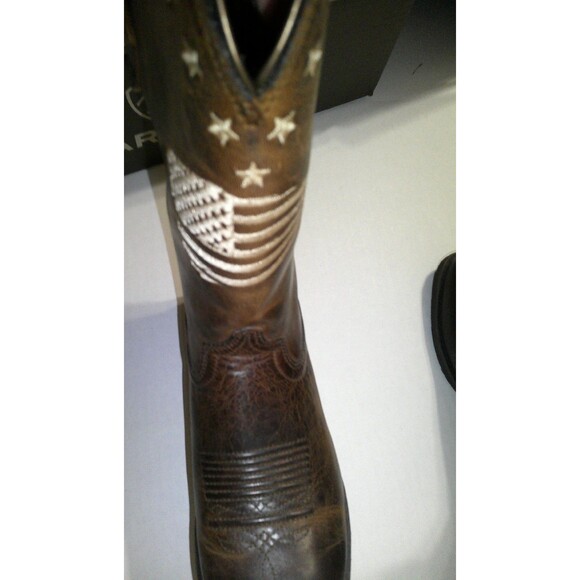 New NWT NIB Womens 7.5 Ariat Boot Western Distressed Heritage Liberty Leather - Picture 6 of 9